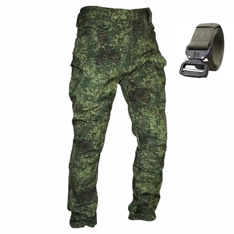 2025 Flap Pocket Men'S Fleece Straight Leg Cargo Pants, Loose Casual Tactical Pants, Mens Work Pants for Hiking Climbing