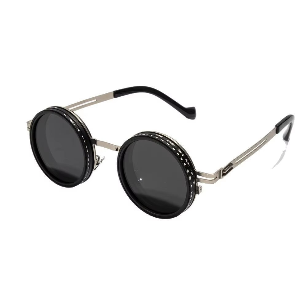 2025 Fashion New Unisex Handmade ND9 Level Sunglasses Stepless Rotating Filter Retro Polarized Sunglass Cycling Sports Glassees