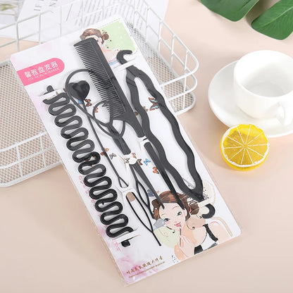 Magic Hair Styling Tools Set DIY Braiding Braider Accessories Hairpin Twist Bun Barrettes Clips for Women Hairdressing