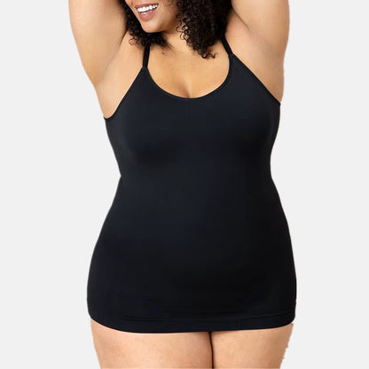 SH-2022 High Quality Women Cami Adjustable Straps Seamless Camisole Comfort Female Body Control Shapers Scoop Neck Tanks